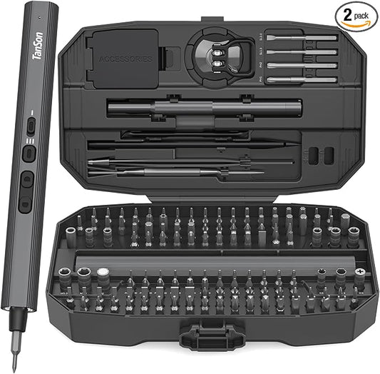 Precision Electric Screwdriver Set,160-in-1 Mini Electric Screwdriver,650mAh Rechargeable Screwdrivers,S2 Magnetic Bit,3 Torque Settings,Repair Tool Kit for Computer Phone Laptop Camera Watch Glasses