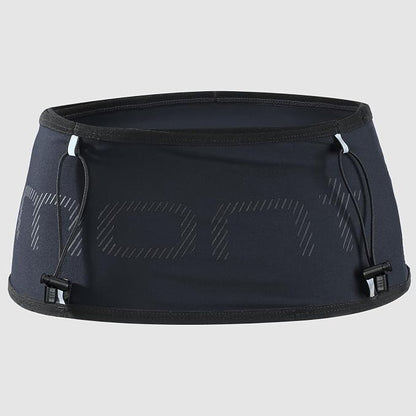 Haimont Lightweight Trail Running Waist Belt, Hydration Storage Belt Waist Pack for Men and Women with Zipper Pocket,Dark Grey, S