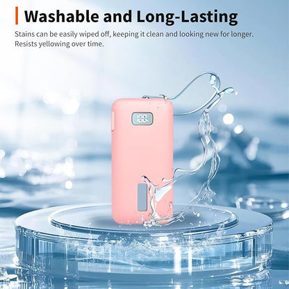 Case for Anker Nano 3-in-1 Portable Charger 10000mAh – Washable Protection Sleeve, Full Access to Charging Ports, Shockproof, Drop-Resistant, with Case-Friendly Charging[Pink]