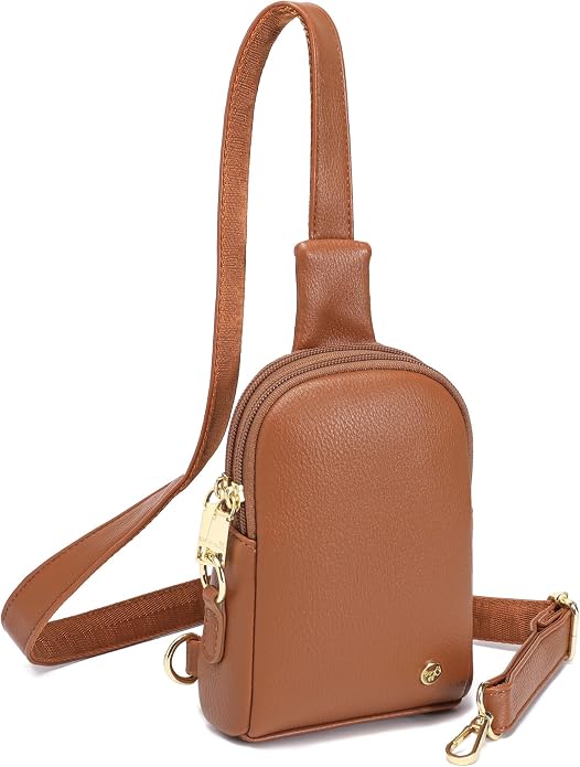 INICAT Small Sling Bag for Women Everyday & Travel Crossbody Bags Lightweight Cross Body Purses Vegan Leather