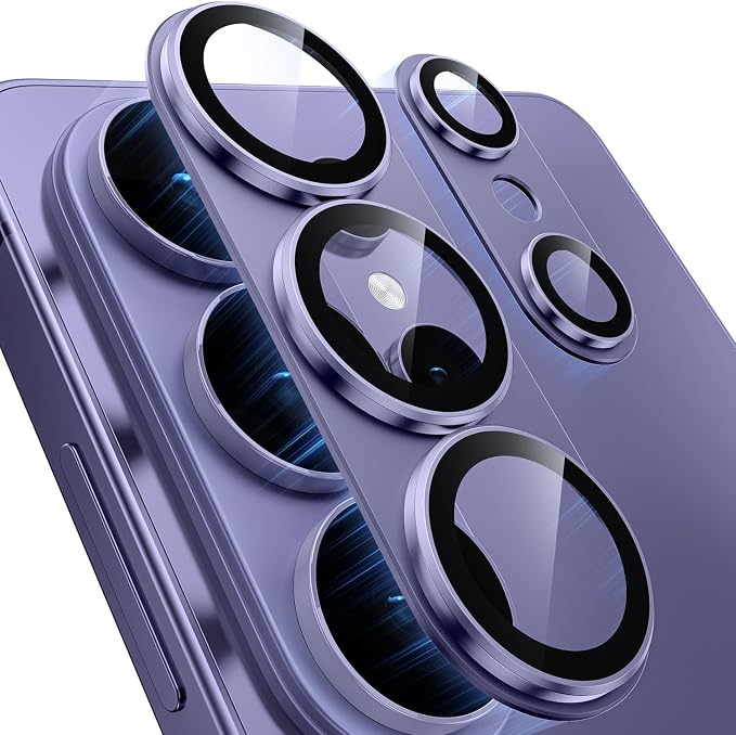 for Samsung Galaxy S26 Ultra Camera Lens Protector - Matte Titanium Alloy [Military Grade Shatterproof] [Strong Adsorption] Glass Camera Screen Protector for S26 Ultra, Violet