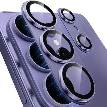 for Samsung Galaxy S26 Ultra Camera Lens Protector - Matte Titanium Alloy [Military Grade Shatterproof] [Strong Adsorption] Glass Camera Screen Protector for S26 Ultra, Violet