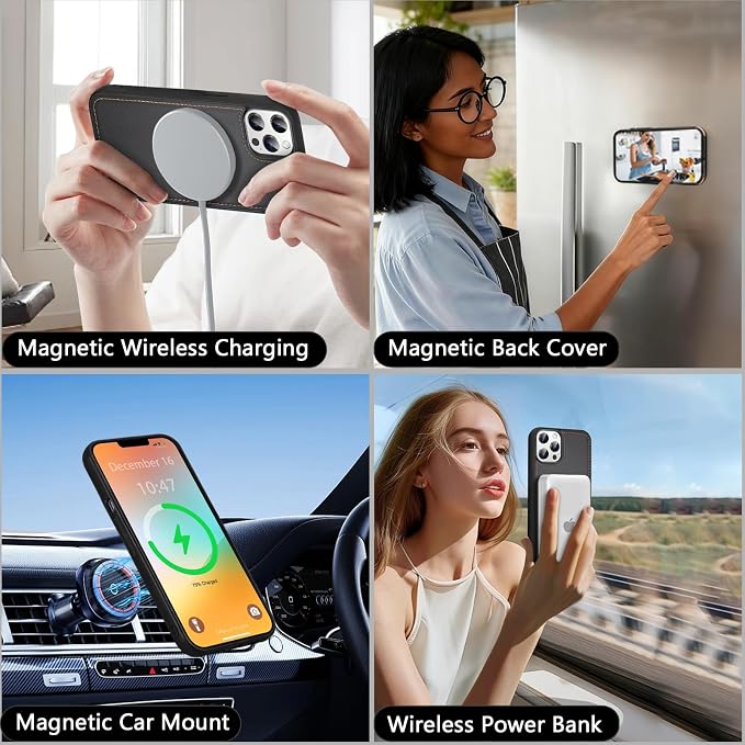 Wallet Case for iPhone 13 Pro with Card Holder/Crossbody Wallet/Strap| RFID Blocking | Magnetic | Kickstand | Detachable | PU Leather Phone Case for iPhone 13 Pro,6.1 in,Black