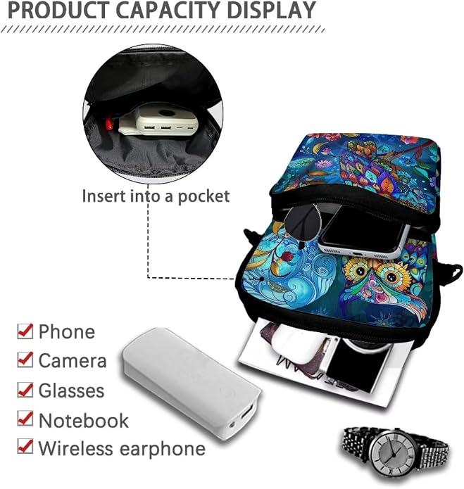 Men's Crossbody Bag, Small Cell Phone Wallet, Women's Shoulder Handbag, Travel Gym Bag