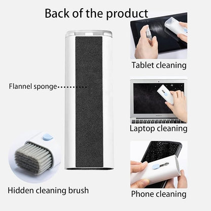 7 in 1 Electronic Cleaner kit - Keyboard Cleaner, Keyboard Cleaning Kit, Laptop Cleaner with Brush, Electronic Cleaner for Laptop/Phone/Computer/Screen (Give Away a Flannel Cloth) Blue