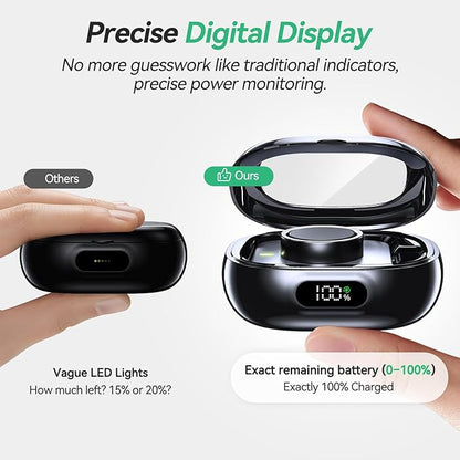 Tensea Portable Charging Case Compatible with Oura Ring Gen 4 & Gen 3, 2000mAh Wireless Power Station, Universal Fit, 30-Day Runtime Charger Accessories (Official Charger NOT Included)