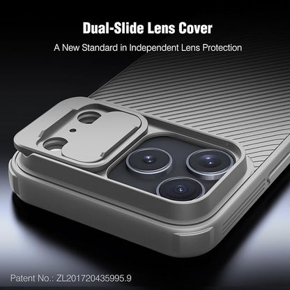 Nillkin Camshield Case for iPhone 17 Pro Max Case, [Built-in Dual Camera Cover][Slim Profile] [Military Grade Drop Protection] Shockproof Bumper Phone Case 6.9 inch 2025 Gray