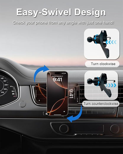 Car Vent Phone Mount for Mercedes Benz C300/260/200/180 A-Class GLB,Ultra-Stable Metal Hook Car Accessories Phone Holder for iPhone 17/16/15/14/13/12