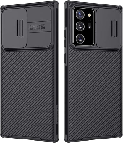 Nillkin Samsung Galaxy Note 20 Ultra Case, Slim Note 20 Ultra Protective Case with Slide Camera Cover Hard PC and TPU Ultra Thin Anti-Scratch Phone Case for Galaxy Note 20 Ultra 5g 6.9'' Black