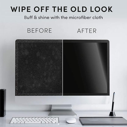 Electronic Wipes Streak-Free Screen Cleaner, TV Screen Cleaner for Smart TV, Screen Wipes Computer Cleaner, TV Cleaner for Electronics: Laptop, Car Phone, iPad | Microfiber Cloth Included [160 Wipes]