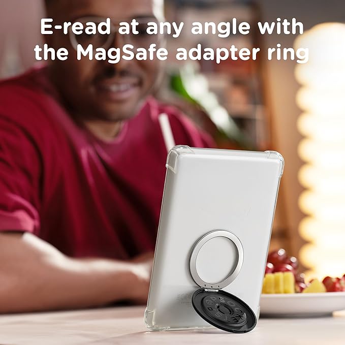 PopSockets Kick-Out Grip for MagSafe, Adjustable Kickstand for Portrait or Landscape, Magnetic Stand, Black - Black