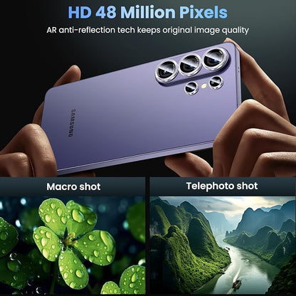 Uyiton for Samsung Galaxy S26 Ultra Camera Lens Protector - [Case-Friendly][Not Easy to Break][Ultra-Thin] Military-Grade Tempered Glass with Aluminum Metal Rear Camera Screen Cover - Transparent