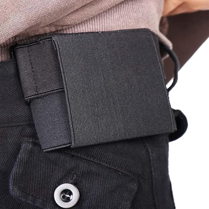 Leadigol Slim Running Phone Belt Bag, 18x9cm Waist Bag Money Belts Waist Pack Pouch Running Phone Holder Bag for Hiking Climbing Outdoor Women Men(17.5cm)