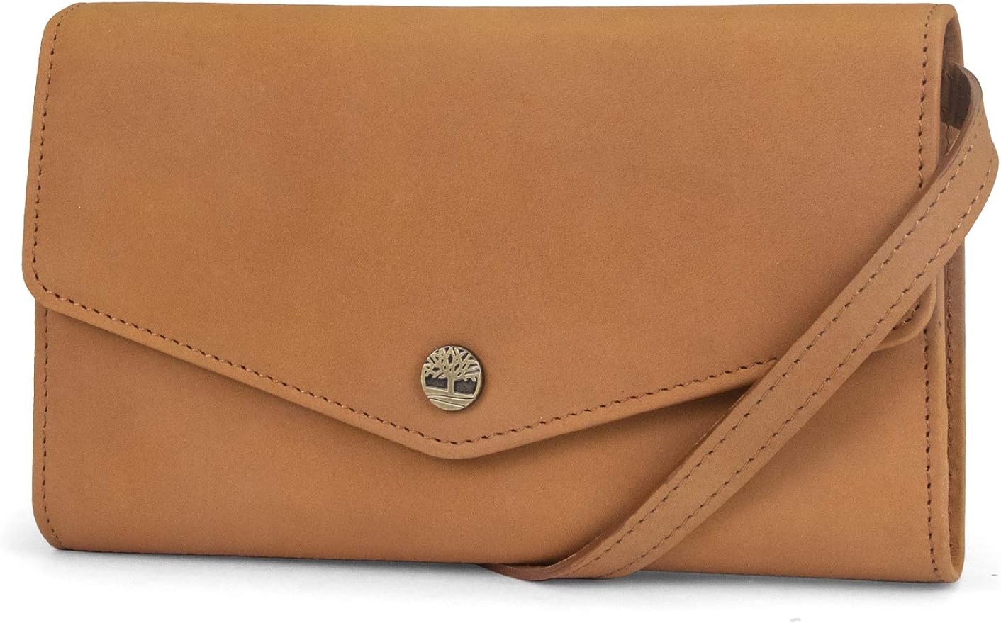 Timberland Women's RFID Leather Crossbody Wallet Phone Bag With Detachable Crossbody Strap