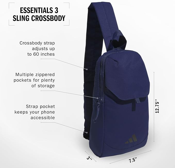 adidas Essentials Crossbody – Athletic Sling Bag with Phone Pocket
