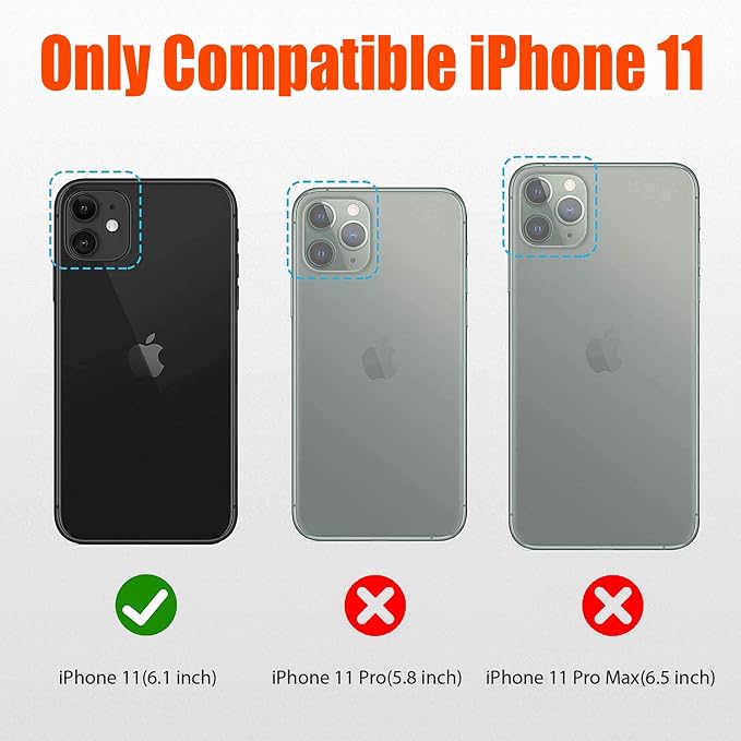 Battery Case for iPhone 11, Upgraded 10000mAh Portable Protective Charging Case with Wireless Charging Compatible with iPhone 11 (6.1 inch) Rechargeable Battery Pack Charger Cover with Carplay (Black)