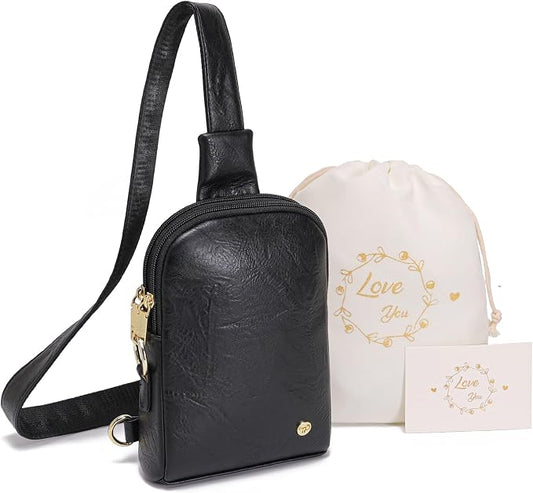 INICAT Sling Bag for Women Touchscreen Small Crossbody Cell Phone Purse Fanny Pack