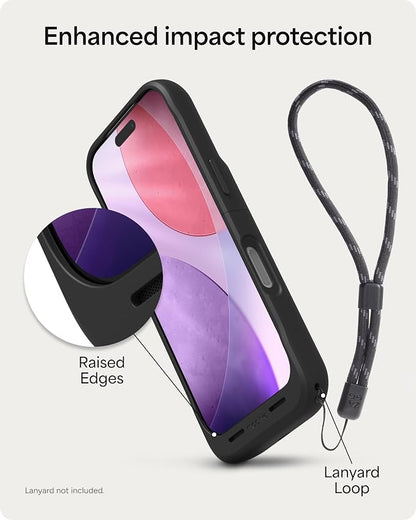 Mophie Juice Pack Battery Case for iPhone 17 Pro - Slim Charging Case, Up to 50% Extra Battery Life, High Impact Protection, Magnetic Back for Wallets & Mounts, Sustainable Material, Black