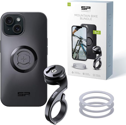SP CONNECT Mountain Bike Bundle | SPC+ | Compatible with iPhone 15 | Mountain Bike Phone Holder | Bike Phone Mount | Bicycle Accessories and Bike Phone Holder | Cell Phone Holder
