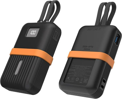 Silicone Case for Anker Zolo Power Bank 2025(20,000mAh 45W/30W) A1689/A1681 Protective Cover with Lanyard Hole, Compact | Tactile Grip | Impact Protection for Daily Use & Travel, Case Only (Black)