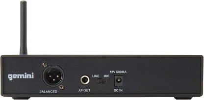 Gemini Sound UHF-6100HL Wireless Mic System – UHF Receiver with 256 Selectable Frequencies, Headset & Lavalier Mic, 240ft Range, LCD Display, Noise-Free Audio for Performers & Instructors