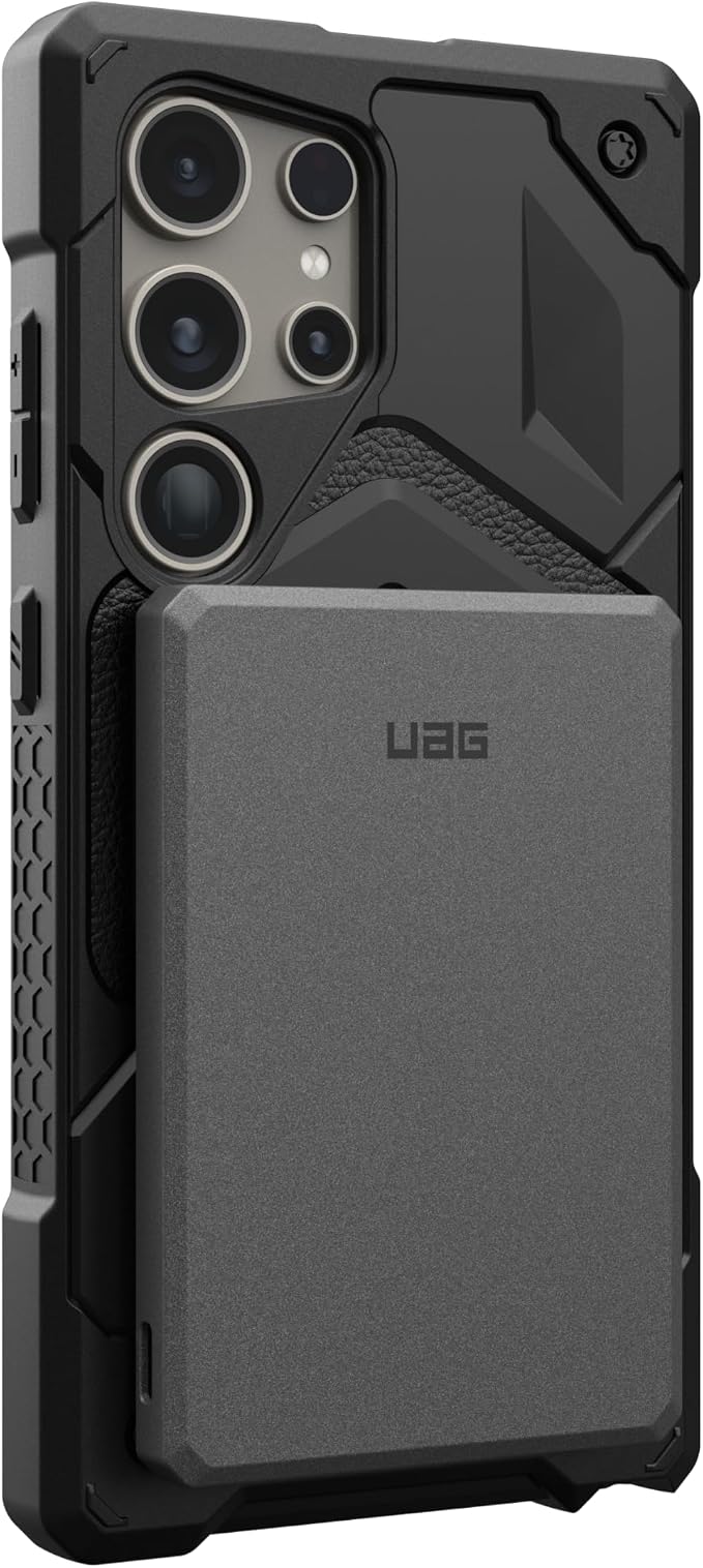 URBAN ARMOR GEAR UAG 5000mAh Power Bank SRGE 20W USB-C Slim Magnetic Wireless Portable Charger Fast Charging Battery Pack Compatible with iPhone 17, Samsung Galaxy S26, Black/Grey