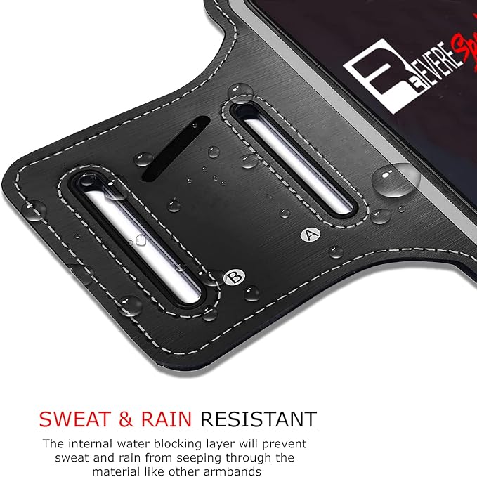 RevereSport Running Armband for iPhone 11 Pro Max. Sports Phone Case Holder for Runners and Gym Exercise (6.5")