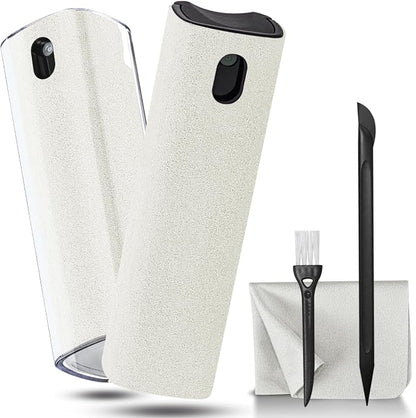 walrfid 2Pcs Car Screen Cleaner, Laptop Screen Cleaner Spray and Wipe, Electronic Computer Cleaning Kit for iPad, iPhone, Cellphone, Monitor, MacBook Pro, Car Display, Tablet, TV Flat Screens, Cream