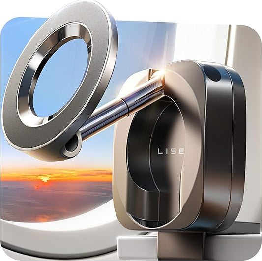 LISEN Airplane Travel Essentials for Women Men Magnetic Phone Stand Holder for Desk Phone Mount MagSafe Travel Accessories Flying Long Flight Airplane Gadgets Gifts for Men