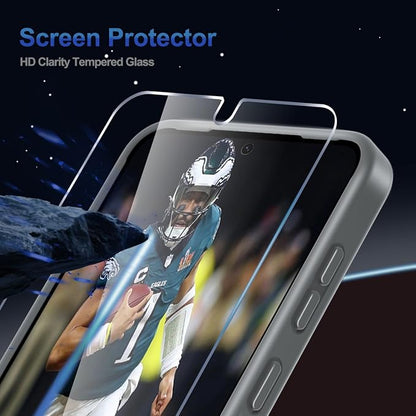 RMOCR for Samsung Galaxy S26+ Plus Case with Screen Protector+Lanyard Wrist Strap,Magnetic Translucent Matte Rugged Slim Phone Cover Built in Invisible Kickstand [Fit for MagSafe],2026 Grey