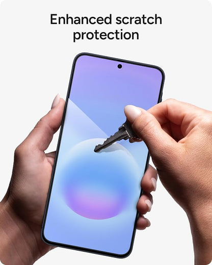 ZAGG Glass Elite Samsung Galaxy A57 5G Screen Protector - 5x Stronger Tempered Glass, Fingerprint Scanner Compatible, 30% Recycled Glass, InvisibleShield, Easy Install PerfectFit