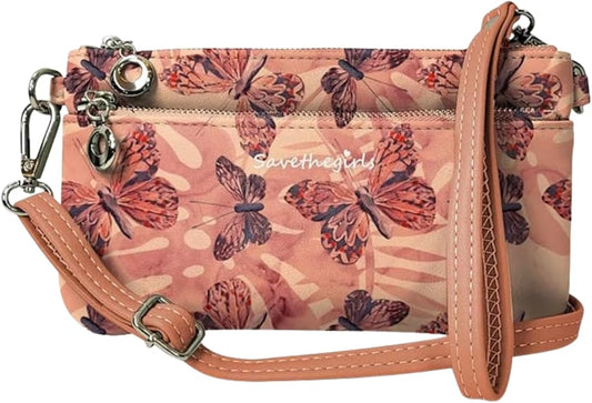 Save the Girls Cell Phone Purse - Touch Screen Women’s Crossbody Bag - Clutch Purses for Women (Bella) | Touch Screen, for Women
