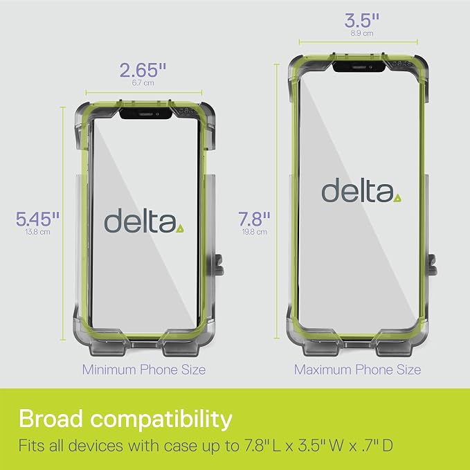 Delta Bicycle Phone Mount and HexAir Touring Peloton Seat Cushion Bundle Cycle - Bike Phone Mount Handlebar Fits Any Phone Or iPhone Up to 3.5" x 7.8" - Bike Seat Cover with Innovative Hexair Tech