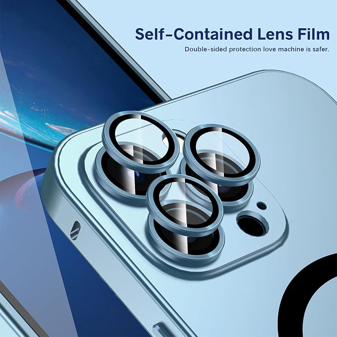 Magnetic Charging Aluminium Metal Bumper Matte Case Cover for iPhone, Alloy Magnetic Slim Case Camera Lens Protect for iPhone 14 Pro Max 13 12 (Space Silver, for iPhone 14 Pro)