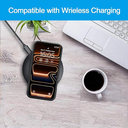 Battery Case for iPhone 17 Pro, 10000mAh Pack Rechargeable Charger Case Support Carplay with Wireless Charging Compatible for iPhone 17 Pro (6.3 inch) External Battery Charging Cover (Black)