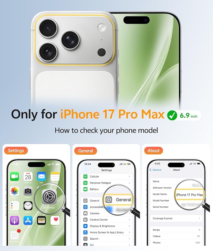 FNTCASE for iPhone 17 Pro Max Case: [Compatible with Magsafe] Translucent Matte Cases with [Full Camera Protection] [Screen Protector] Military Grade Shockproof Protective Phone Cover - Light Moss
