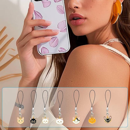 7-10Pcs Dust Plug Charm Type C with Alloy Pendants Cute Cell Phone Charms for Most Type C Phone,Readers Device