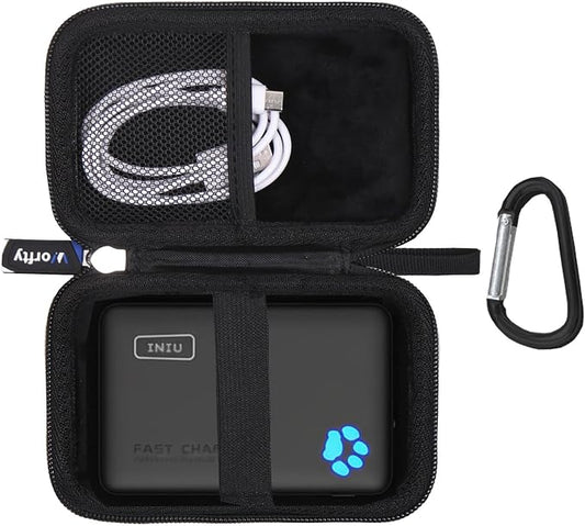 Case for INIU Ultra Slim 10000mAh(P41)/ INIU 45W Power Bank 10000mAh(P41L)/ Anker Nano Ultra-Slim 5,000mAh Magnetic Power Bank - Travel Protective Carrying Storage Bag