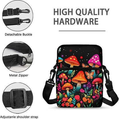 Men's Crossbody Bag, Small Cell Phone Wallet, Women's Shoulder Handbag, Travel Gym Bag
