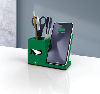 SOAR NCAA Unisex Wireless Charging Stand with Desktop Organizer