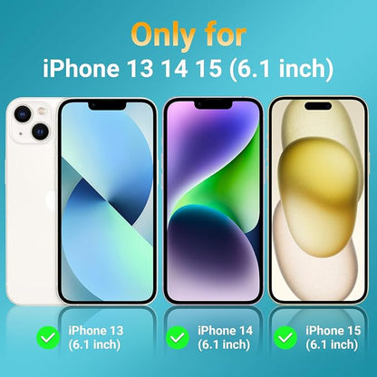 jaroco for iPhone 13 Case & iPhone 14 Case & iPhone 15 Case [Heavy Duty Protection][Compatible with MagSafe][Military Grade Drop Protection][Shockproof] with Non-Slip Removable Phone Cover 6.1''-Teal