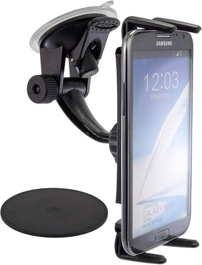 ARKON Mounts Windshield and Dash Suction Car Mount Holder | Secure Phone & Small Tablet Holder | Firm Windshield Suction | Compatible with iPhone, Galaxy, Note, Pixel, and more | SGN214