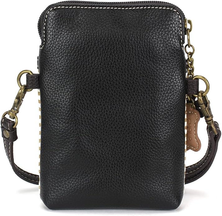 CHALA Dog Collection Cell Phone Crossbody Purse-Women PU Leather/Canvas Multicolor Handbag with Adjustable Strap