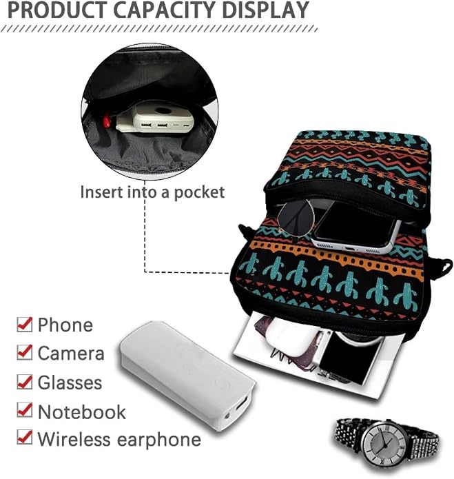 Men's Crossbody Bag, Small Cell Phone Wallet, Women's Shoulder Handbag, Travel Gym Bag