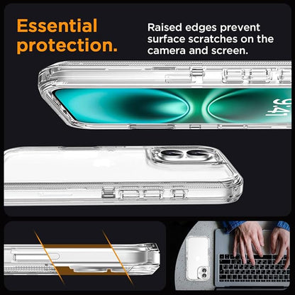 AICase for iPhone 16 Case Clear 3 in 1 Heavy Duty Drop Protection Full Body Rugged Shockproof/Dust Proof 3-Layer Military Protective Tough Durable Cover for iPhone 16 6.1"_1