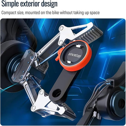 sincetop Bike Phone Mount,Mountain Bicycle Stem Cap Phone Holder,Universal Aluminum Handlebar Phone Clamp,MTB Road Bike Cycling Mobile Phone Clip,Quick Attach/Release-Orange【Series C-1st Gen】