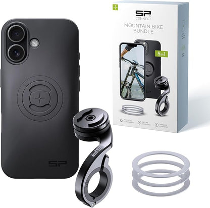 SP CONNECT Mountain Bike Bundle | SPC+ | Compatible with iPhone 17 | Mountain Bike Phone Holder | Bike Phone Mount | Bicycle Accessories and Bike Phone Holder | Cell Phone Holder
