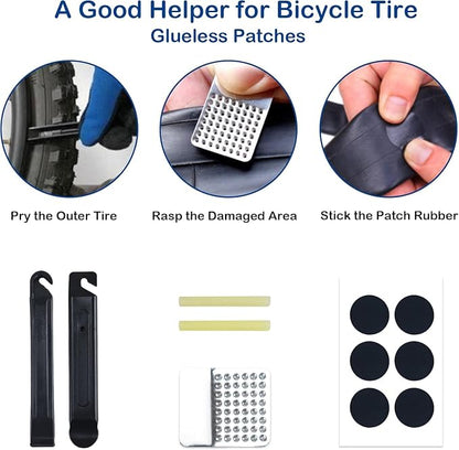 NDakter Bike Triangle Frame Bag & Bicycle Repair Kit, 2L Waterproof Storage Pouch with 16-in-1 Multi-tool, Portable Bike Tool Set for Flat Tire Repair, Cycling Accessories for Mountain Road Bike, MTB