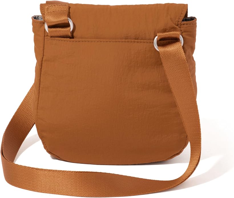 Baggallini Swift Flap Mini Crossbody - 6.3"x7" Lightweight Small Travel Purse with Crossbody Strap and RFID