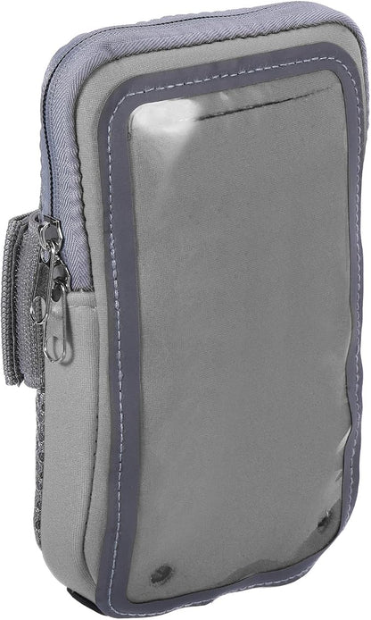 PATIKIL Phone Arm Bands for Running, Running Phone Holder Carrier Armband Cell Phone Holder for Runners, Gray